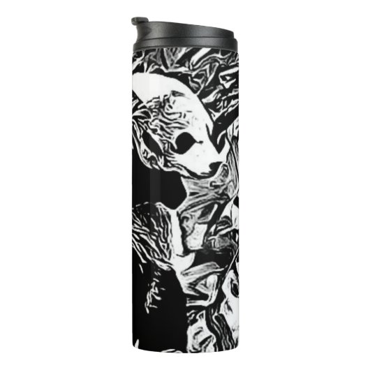 Bärenmodelle: Panda Bären Cubs 01 Thermosbecher (Nach rechts gedreht)