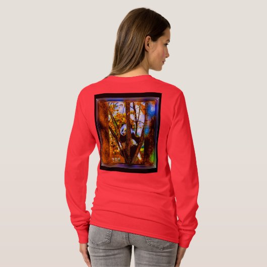 Bärenmodelle: Panda Life 01-02 T-Shirt (Schwarz voll)