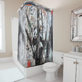 Bärenmodelle: Panda Life 01-03 Duschvorhang