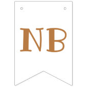 Bärenmonate Erster Geburtstag Wimpelkette (Zweite Fahne)