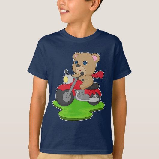 Bärenmotorrad T-Shirt (Vorderseite)