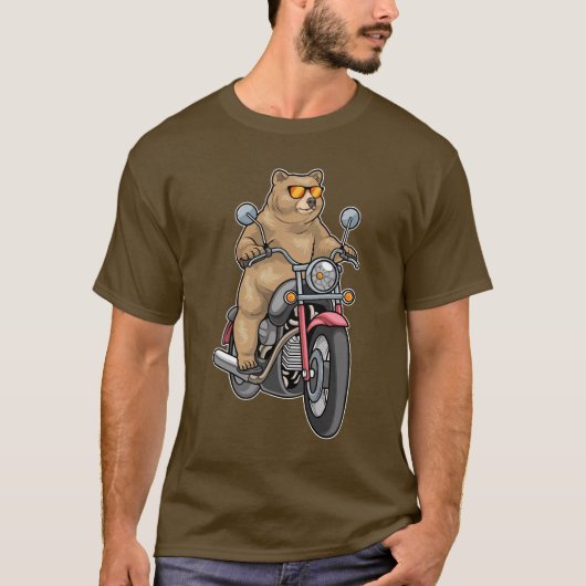 Bärenmotorrad T-Shirt (Vorderseite)