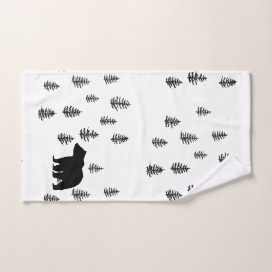 Bärenmuster-Badetuch-Set Badhandtuch Set (Handtuch)