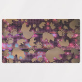 Bärenmuster Etiketten (Design 1)