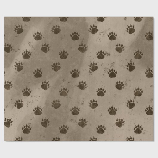 Bärenmuster Geschenkpapier (Flach)