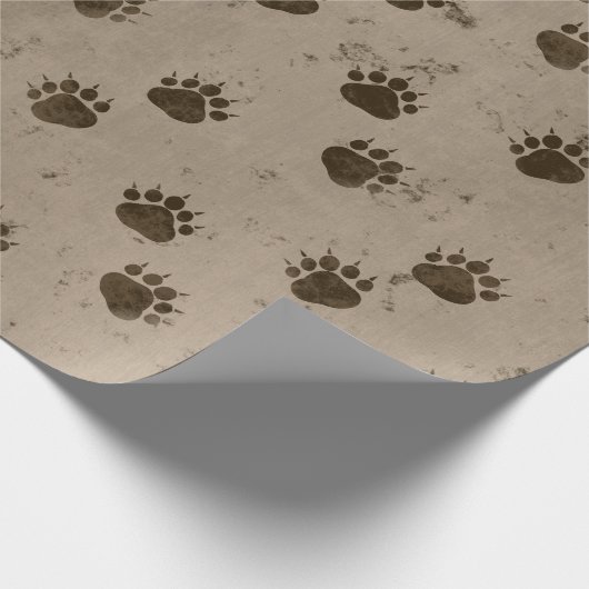 Bärenmuster Geschenkpapier (Ecke)