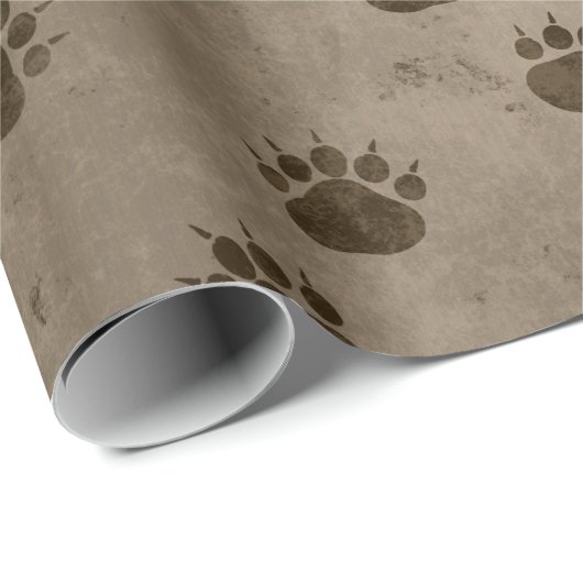 Bärenmuster Geschenkpapier (Rolleneckpunkt)