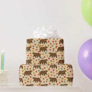 Bärenmuster Geschenkpapier
