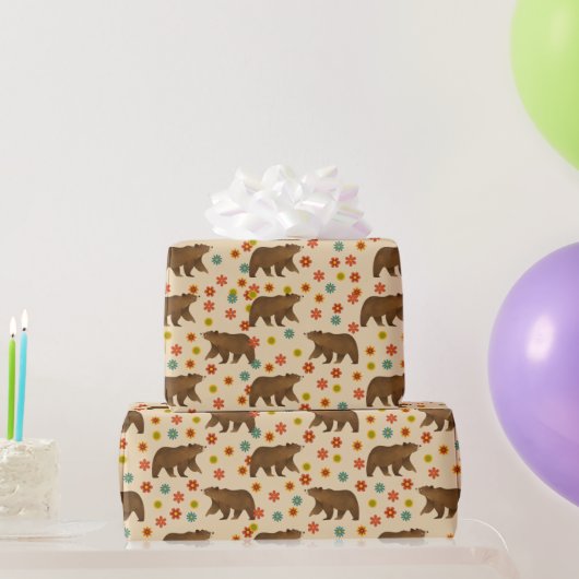 Bärenmuster Geschenkpapier (Partygeschenke)