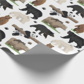 Bärenmuster Geschenkpapier (Ecke)