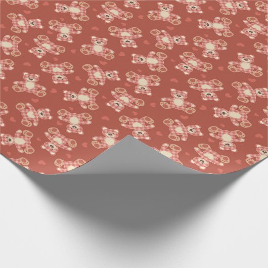 Bärenmuster Geschenkpapier (Ecke)