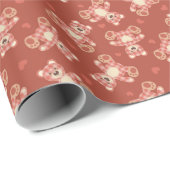 Bärenmuster Geschenkpapier (Rolleneckpunkt)