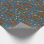 Bärenmuster Geschenkpapier (Ecke)