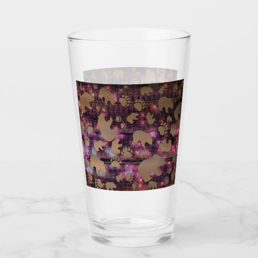 Bärenmuster Glas (Vorderseite)