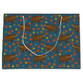 Bärenmuster Große Geschenktüte (Vorderseite)