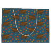 Bärenmuster Große Geschenktüte (Rückseite)