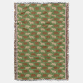 Bärenmuster in der waldgrünen Hütte Decke (Vorderseite Vertikal)