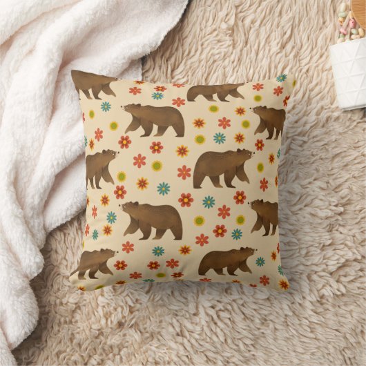 Bärenmuster Kissen (Decke)