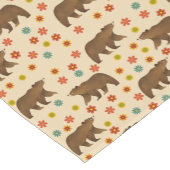 Bärenmuster Kurzer Tischläufer (Ecke)