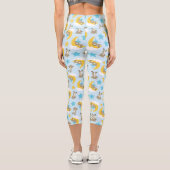 Bärenmuster, Niedliche Bären, Teddybären, Sterne Capri Leggings (Rückseite)