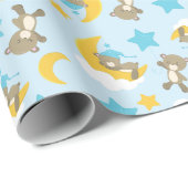 Bärenmuster, Niedliche Bären, Teddybären, Sterne Geschenkpapier (Rolleneckpunkt)