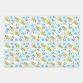 Bärenmuster, Niedliche Bären, Teddybären, Sterne Geschenkpapier Set (Vorderseite 3)