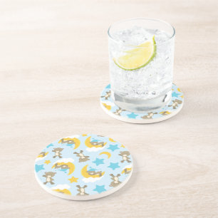 Bärenmuster, Niedliche Bären, Teddybären, Sterne Getränkeuntersetzer