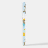 Bärenmuster, Niedliche Bären, Teddybären, Sterne iPhone Hülle (Rechte Seite)