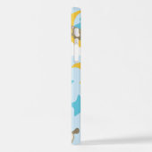 Bärenmuster, Niedliche Bären, Teddybären, Sterne iPhone Hülle (Linke Seite)