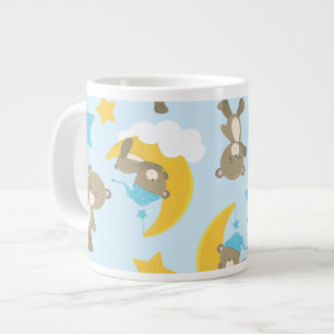 Bärenmuster, Niedliche Bären, Teddybären, Sterne Jumbo-Tasse