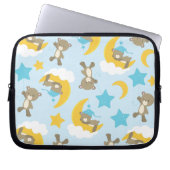 Bärenmuster, Niedliche Bären, Teddybären, Sterne Laptopschutzhülle (Vorderseite)
