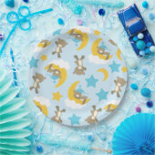 Bärenmuster, Niedliche Bären, Teddybären, Sterne Pappteller (Party)