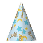Bärenmuster, Niedliche Bären, Teddybären, Sterne Partyhütchen (Rückseite)