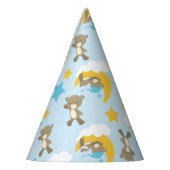 Bärenmuster, Niedliche Bären, Teddybären, Sterne Partyhütchen (Links)