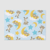 Bärenmuster, Niedliche Bären, Teddybären, Sterne Seidenpapier (Vorderseite)