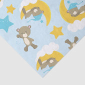 Bärenmuster, Niedliche Bären, Teddybären, Sterne Seidenpapier (Ausschnitt)