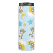 Bärenmuster, Niedliche Bären, Teddybären, Sterne Thermosbecher (Rückseite)