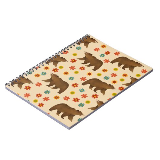 Bärenmuster Notizblock (Linke Seite)