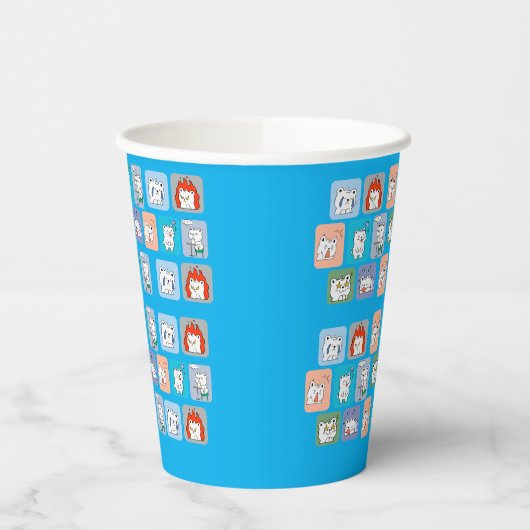 Bärenmuster Pappbecher (Links)