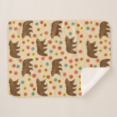 Bärenmuster Sherpadecke (Vorderseite (Horizontal))