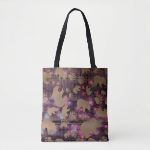 Bärenmuster Tasche