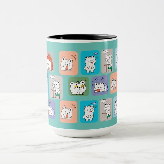 Bärenmuster Tasse (Zentrum)
