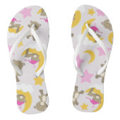 Bärenmuster, Teddybären, Niedliche Bären, Sterne Badesandalen (Fußbett)