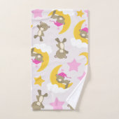 Bärenmuster, Teddybären, Niedliche Bären, Sterne Badhandtuch Set (Handtuch)