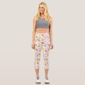 Bärenmuster, Teddybären, Niedliche Bären, Sterne Capri Leggings (Vorderseite)