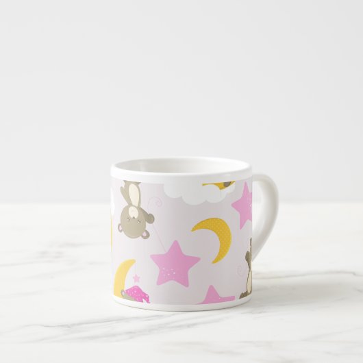 Bärenmuster, Teddybären, Niedliche Bären, Sterne Espressotasse (Vorderseite Rechts)