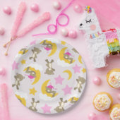 Bärenmuster, Teddybären, Niedliche Bären, Sterne Pappteller (Party)