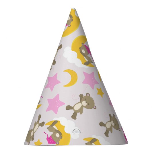 Bärenmuster, Teddybären, Niedliche Bären, Sterne Partyhütchen (Rechts)