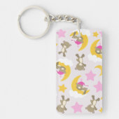 Bärenmuster, Teddybären, Niedliche Bären, Sterne Schlüsselanhänger (Vorderseite)