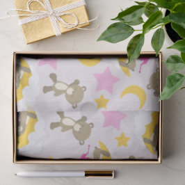 Bärenmuster, Teddybären, Niedliche Bären, Sterne Seidenpapier